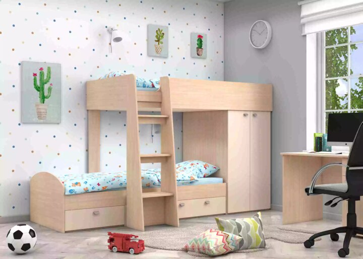 Двухъярусная кровать Golden Kids, Бежевый