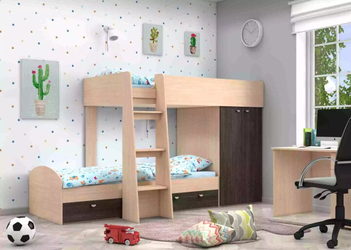 Двухъярусная кровать Golden Kids, Бежевый