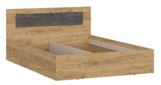 Двуспальная кровать МСП 1, без основания 140×200 см, Коричневый