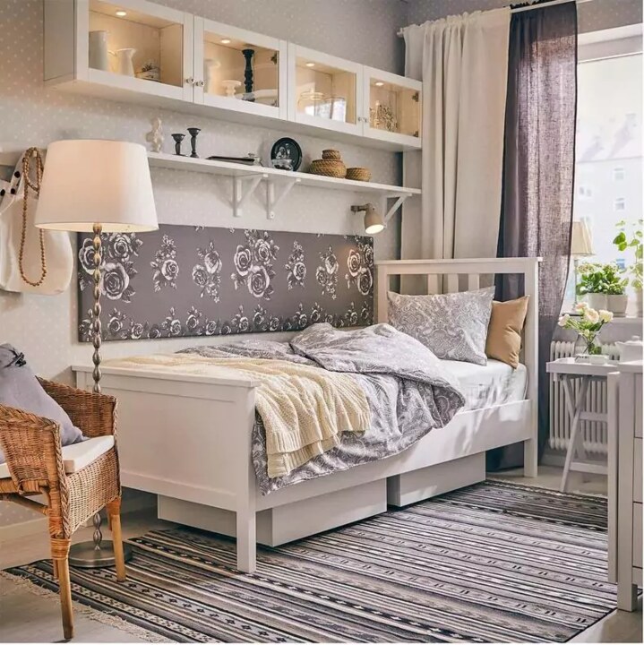 Каркас кровати с 2 ящиками HEMNES, Белый