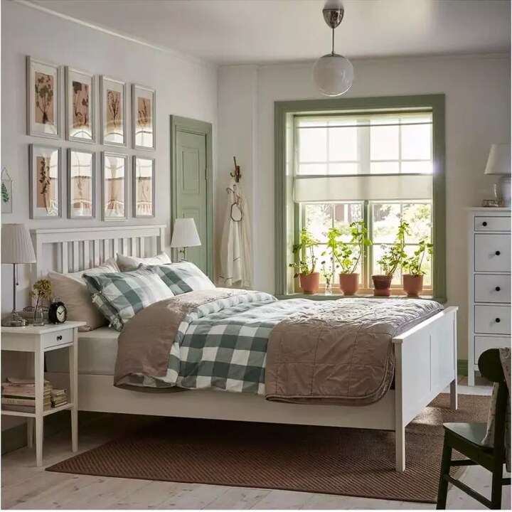 Каркас кровати HEMNES, Белый
