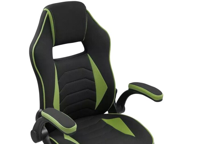 Кресло компьютерное Plast 1 green / black, Черный