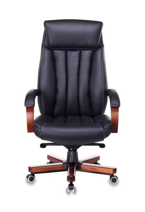 Кресло руководителя Бюрократ T-9922WALNUT, Черный