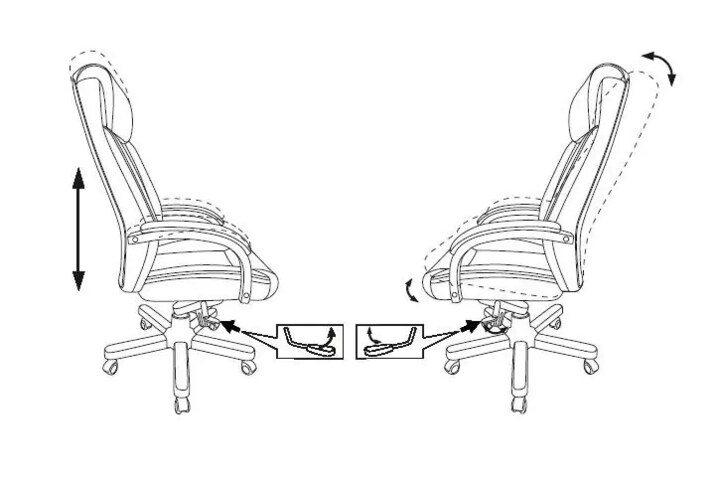 Кресло руководителя Бюрократ T-9922WALNUT, Черный