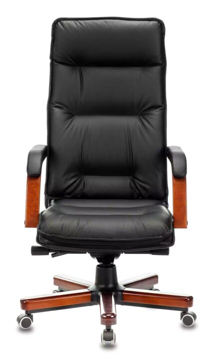 Кресло руководителя Бюрократ T-9927 Walnut, Черный