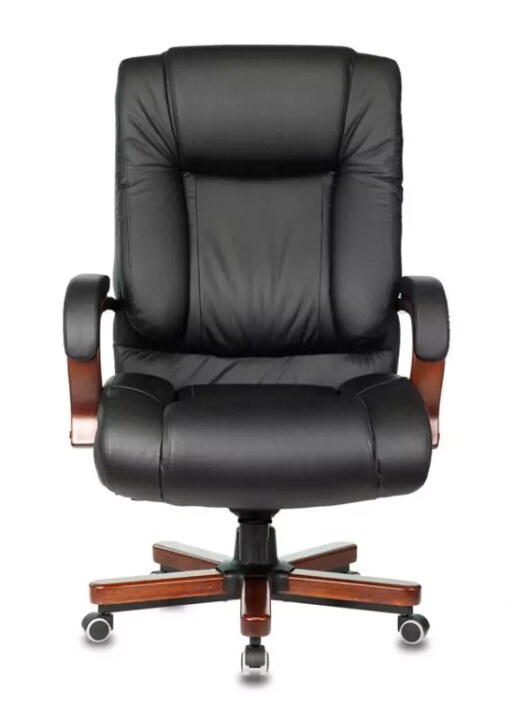 Кресло руководителя Бюрократ T-9925 Walnut, Черный