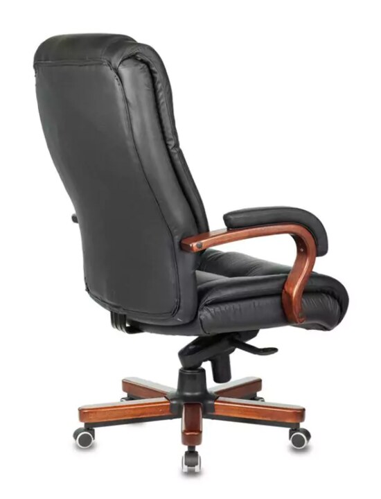 Кресло руководителя Бюрократ T-9925 Walnut, Черный