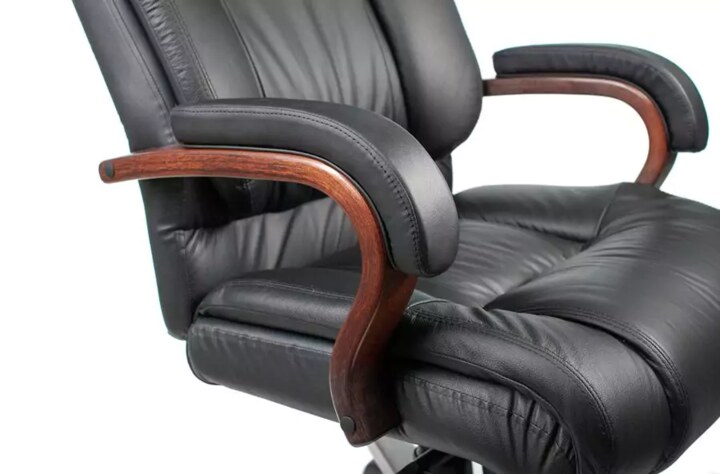 Кресло руководителя Бюрократ T-9925 Walnut, Черный
