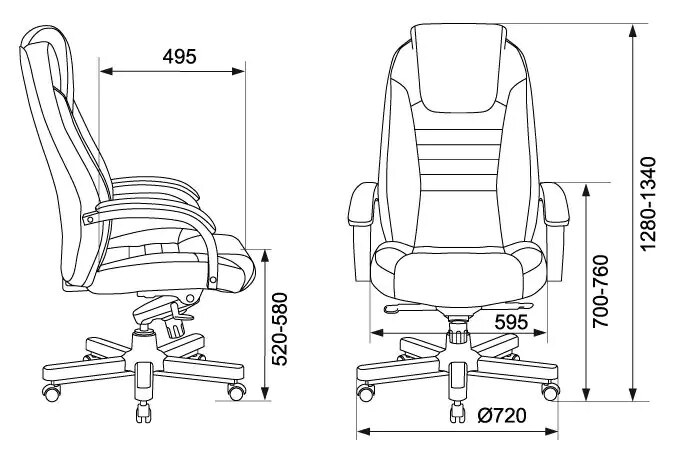 Кресло руководителя Бюрократ T-9923 Walnut, Черный