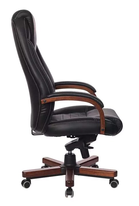 Кресло руководителя Бюрократ T-9923 Walnut, Черный